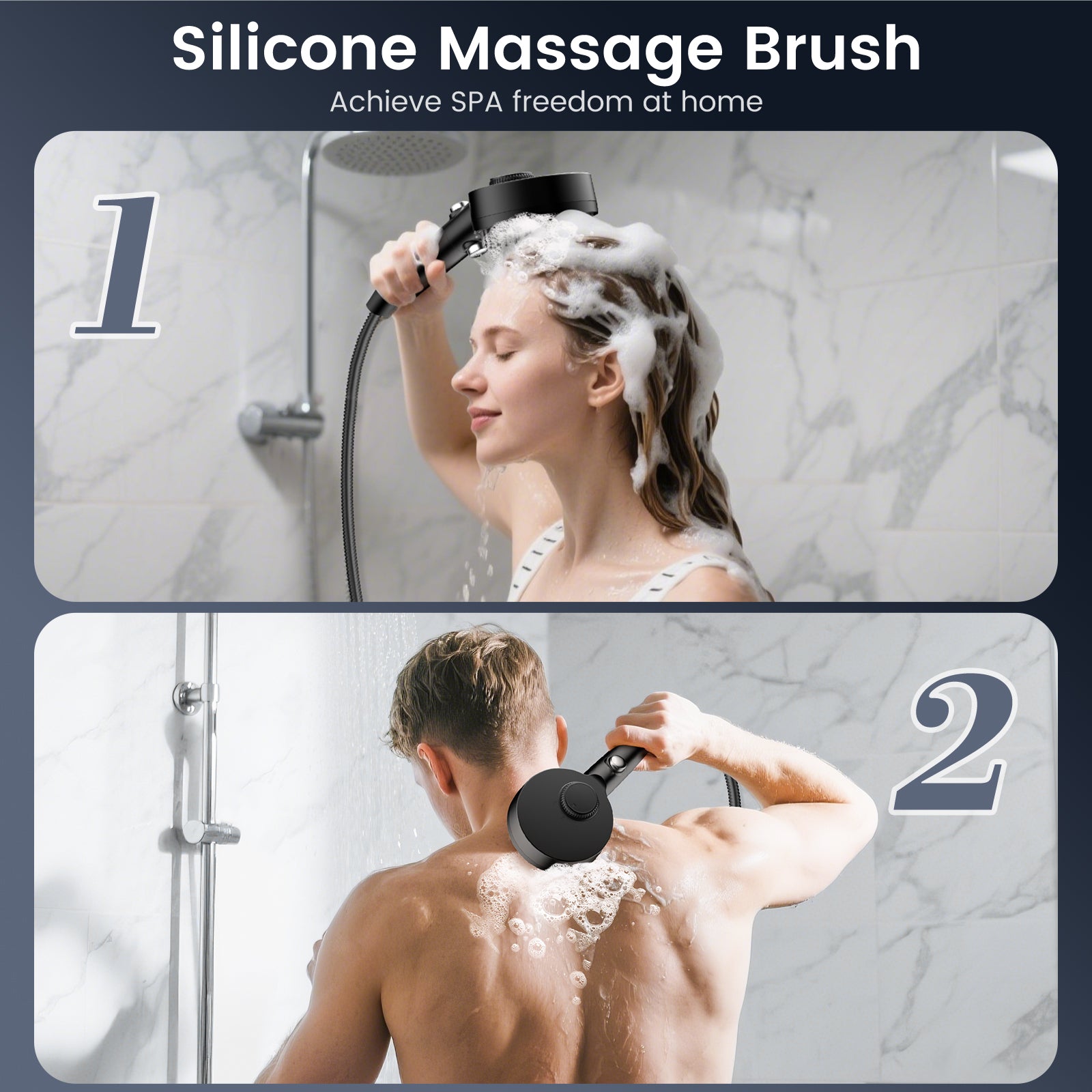 FEELSO DY1S Massage Handheld Filter Showerhead
